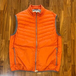 Brunello Cucinelli Men's Orange Quilted Vest